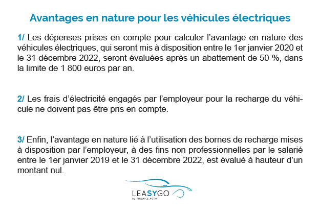 Avantages en nature véhicules électriques